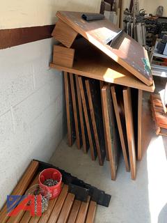 Wooden Library Tables